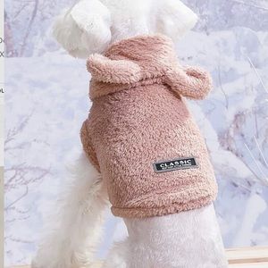 Dog Velvet Pink Hoodie